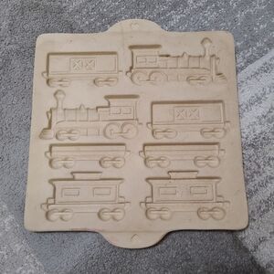 Vintage Pampered Chef One Gingerbread Hometown Train Family Heritage Stoneware